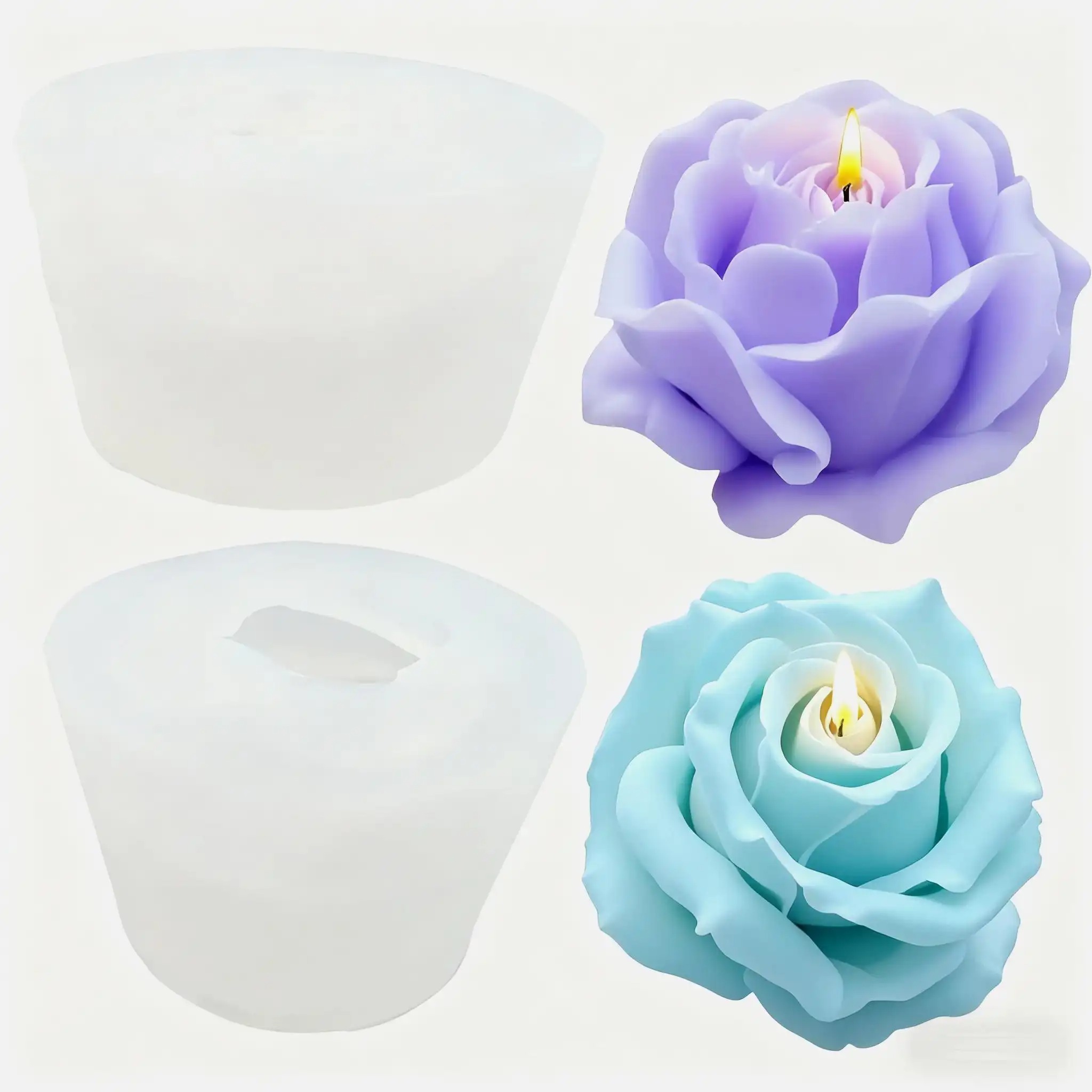 Soap Making Gifts - 2 Buah Cetakan Lilin Silikon Berbentuk