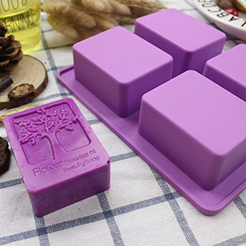Soap Making Kit For Beginners - Pohon Kehidupan Persegi Panjang Silikon Cetakan
