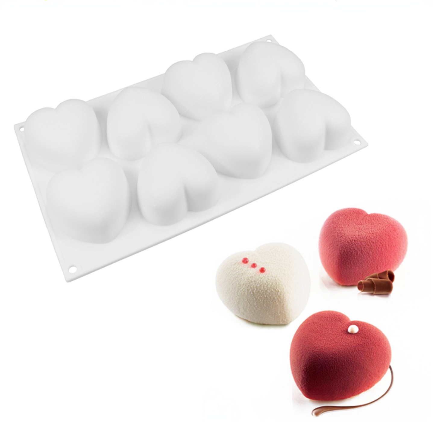 Soap Making Kit For Beginners - Love Heart cetakan sabun silikon buatan