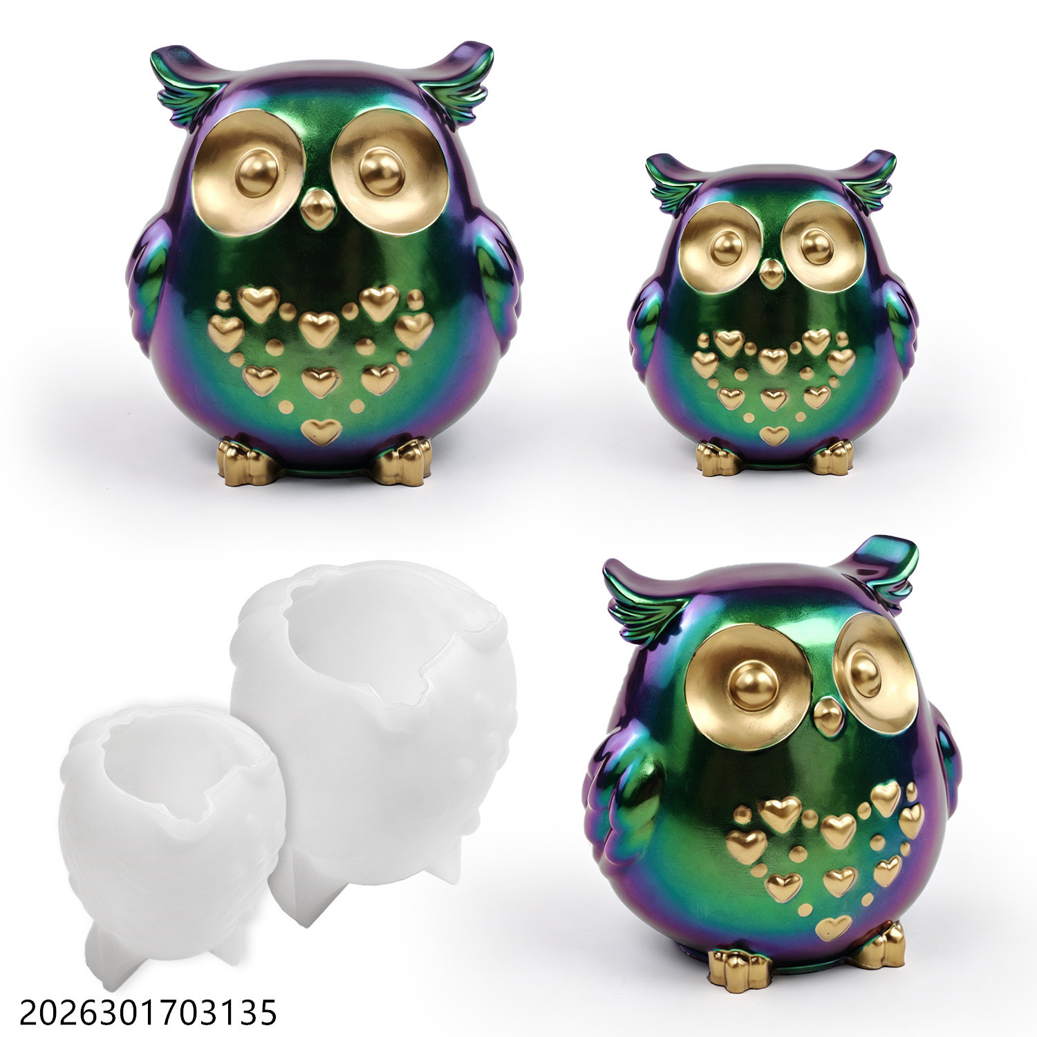 Soap Making Gifts - Cetakan Silikon Burung Hantu 3D Bentuk