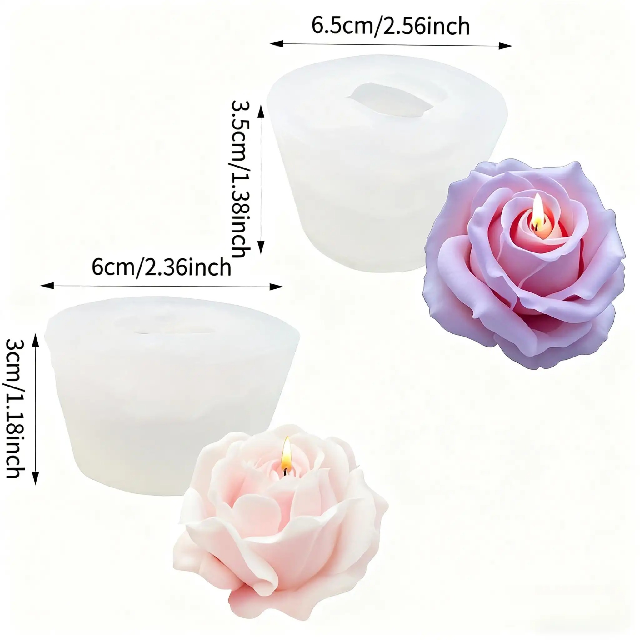 2 Buah Cetakan Lilin Silikon B - Soap Making Gifts ulasan dan harga