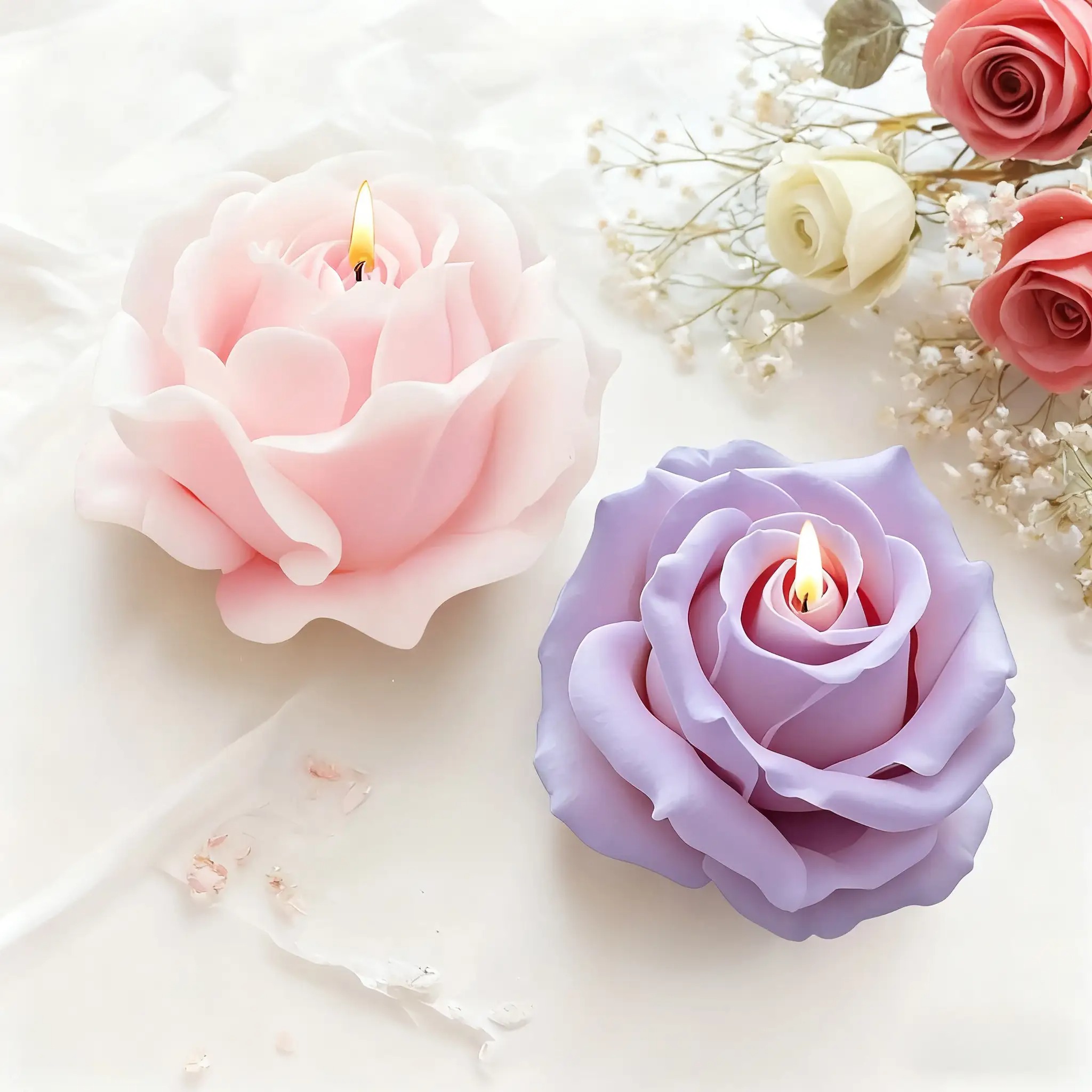2 Buah Cetakan Lilin Silikon B - Soap Making Gifts ulasan dan harga