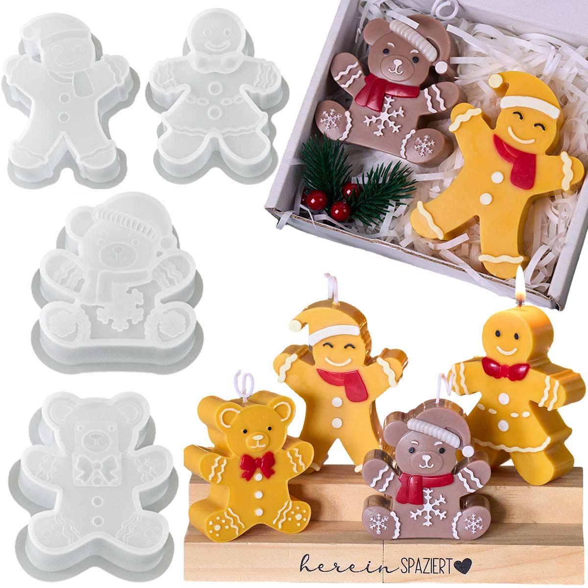 Cetakan Lilin Silikon Bentuk B - Soap Making Gifts ulasan dan harga