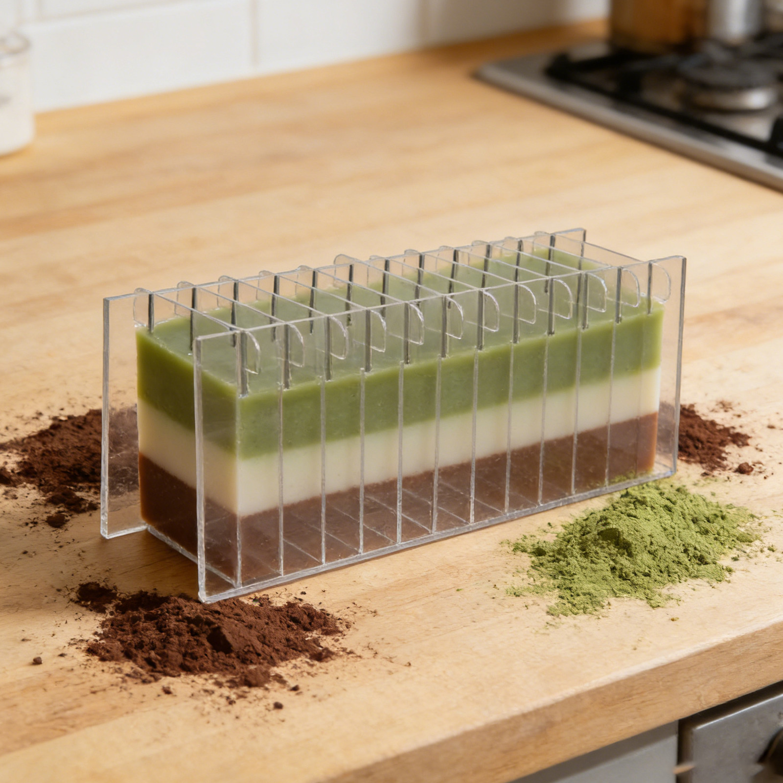 Papan Pembagi Sabun Akrilik un - Soap Making Kit For Beginners ulasan dan harga